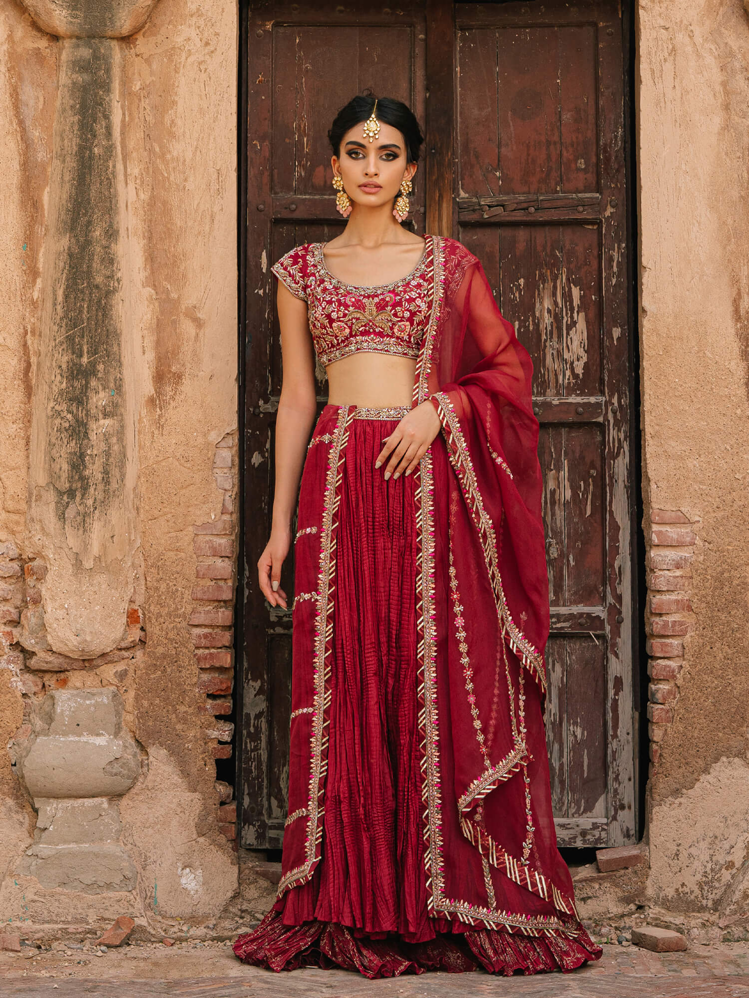 New Trendy Coffee color Fancy Chain work Lehenga choli For Woman