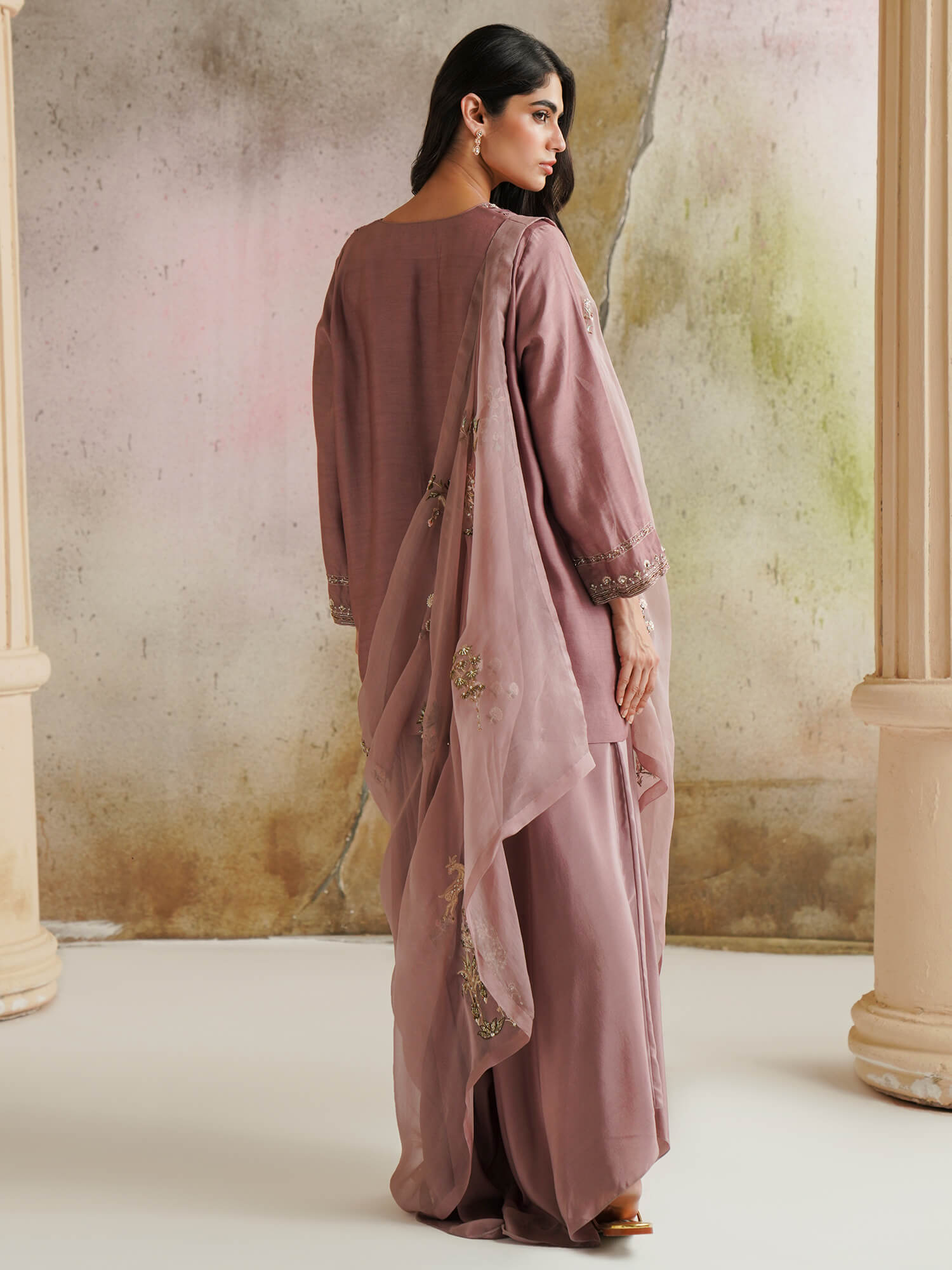 ALISHA, PANTS & DRAPED DUPATTA