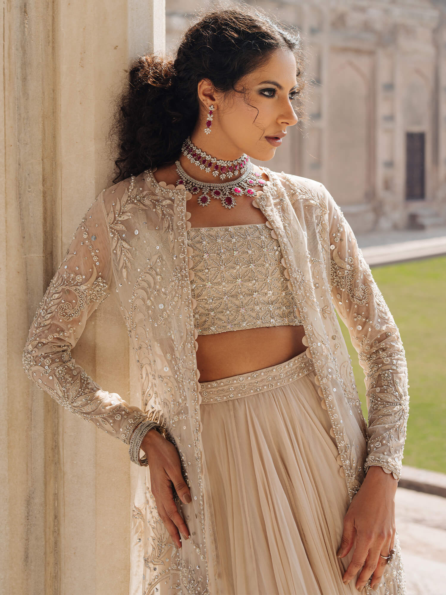 NEHA, BLOUSE & SWIRLY LEHENGA