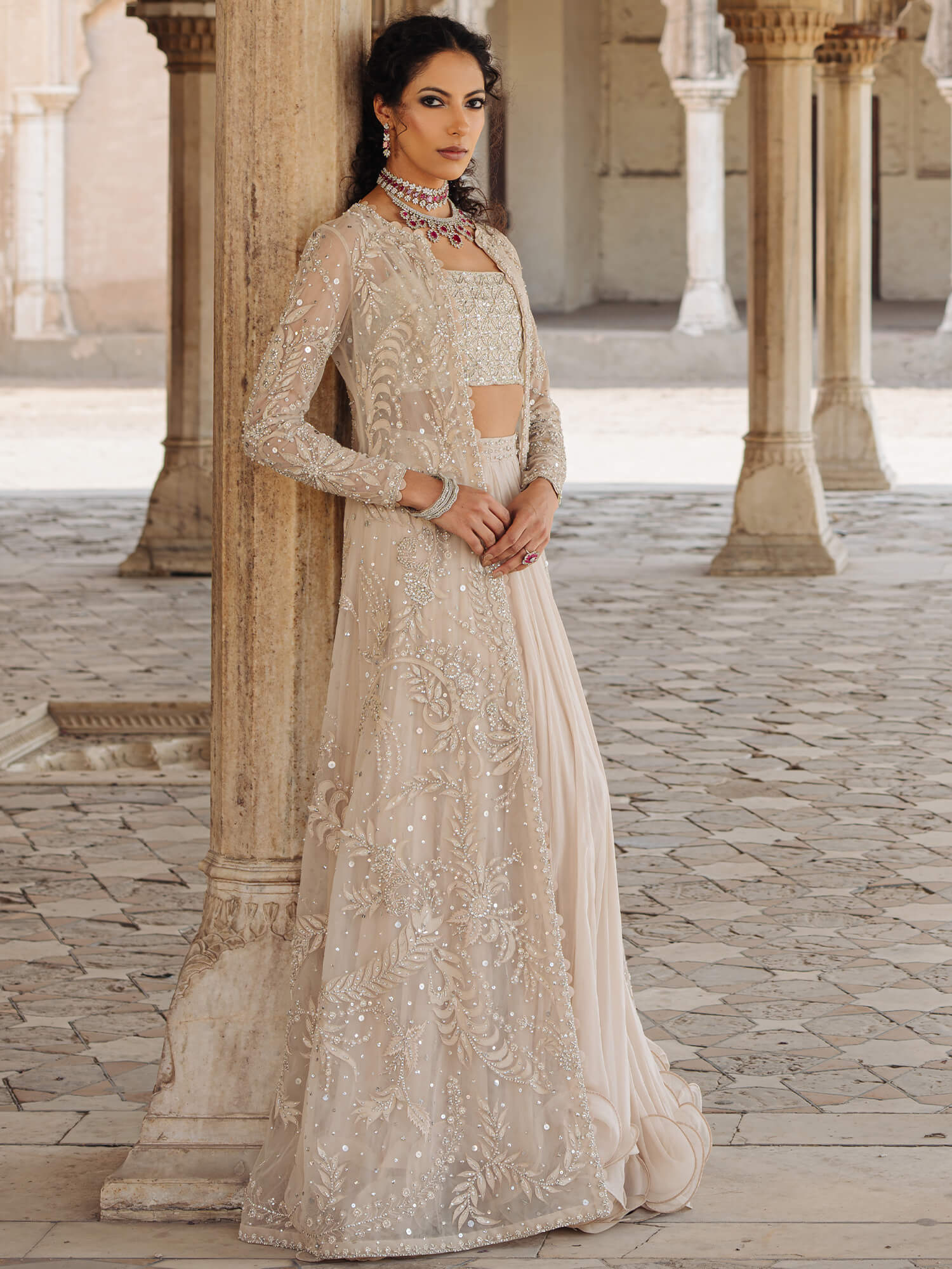 NEHA, BLOUSE & SWIRLY LEHENGA