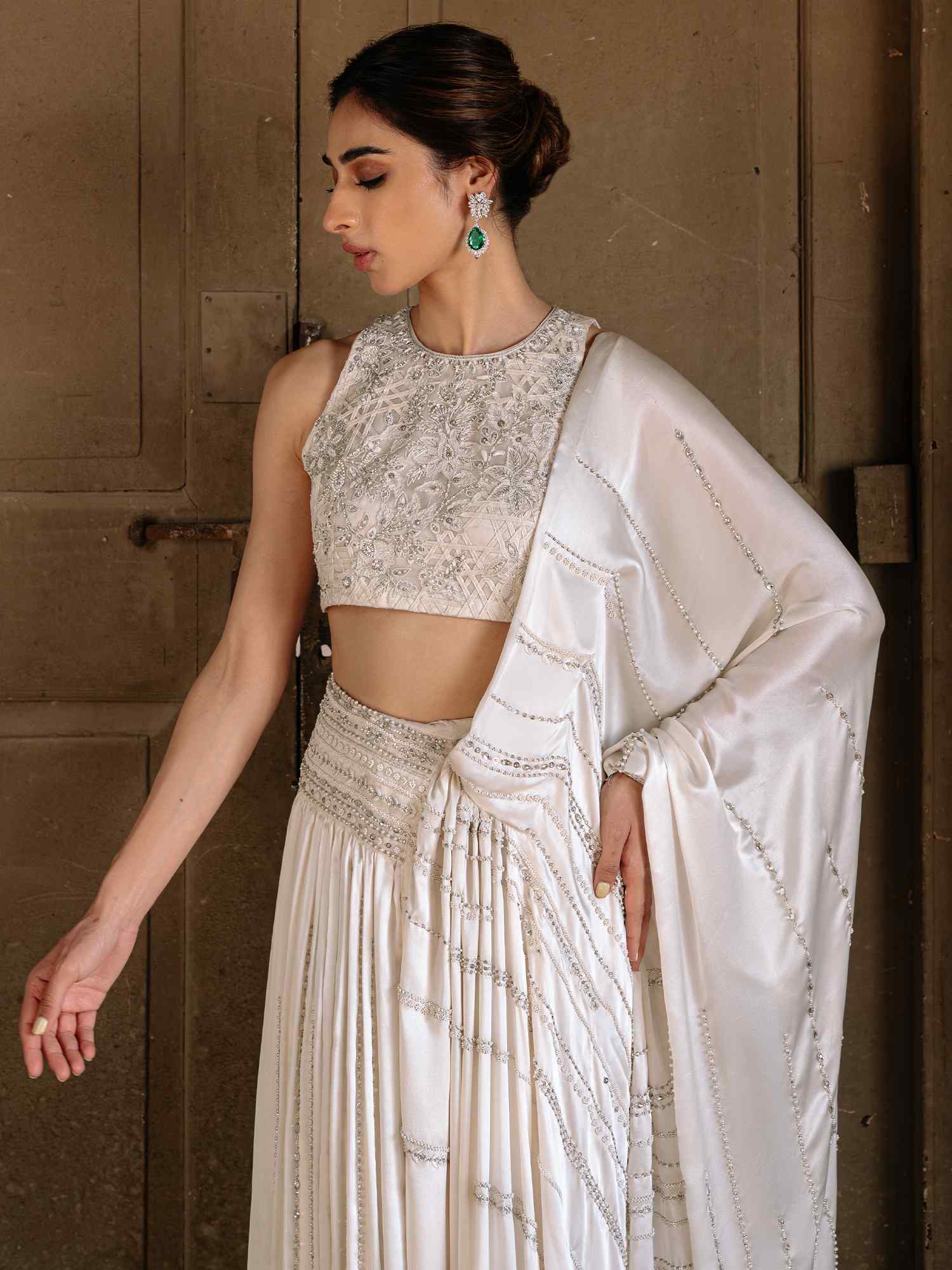 BLOUSE & DRAPPED SARI